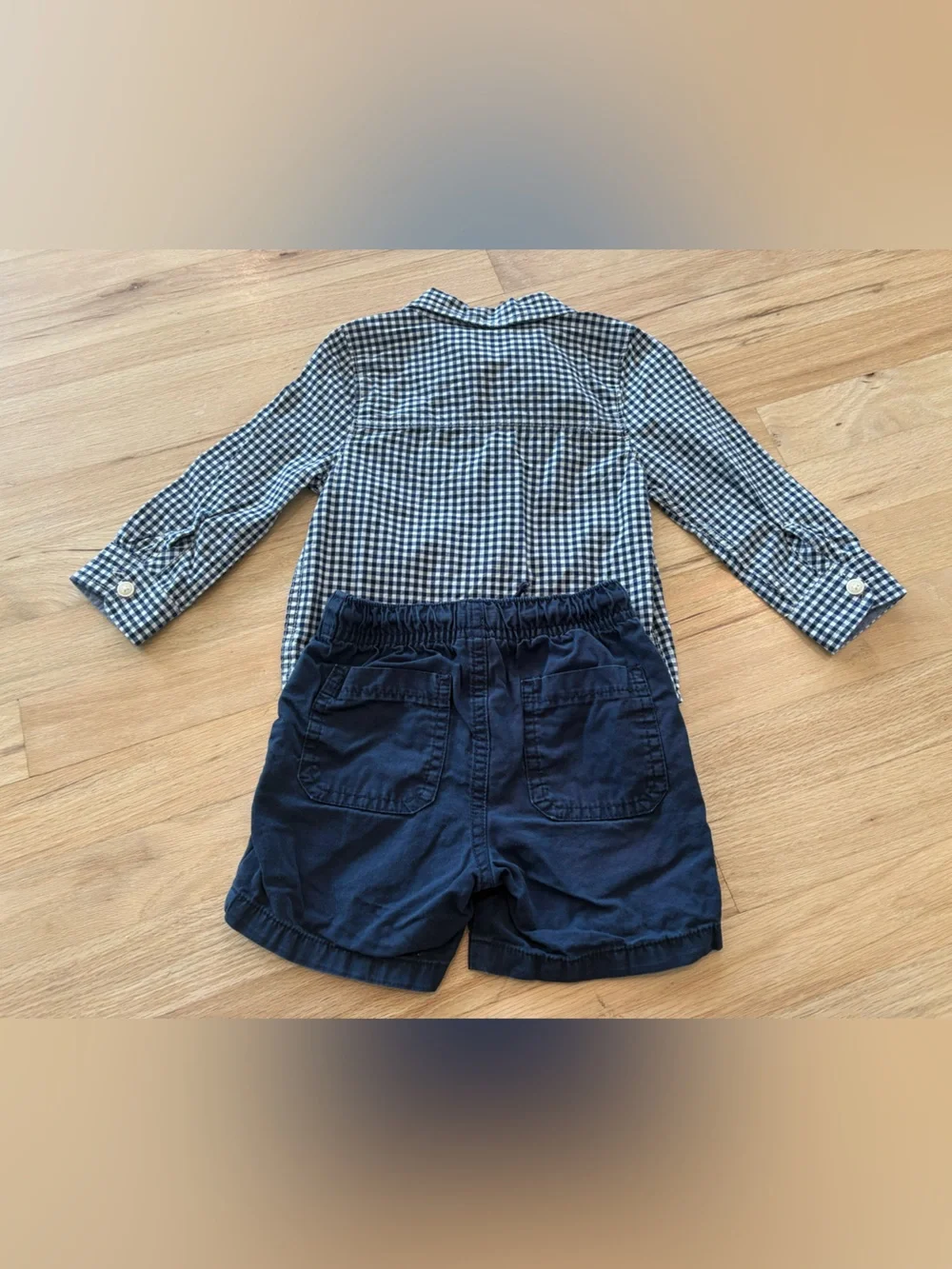 Toddler Boy Gingham Outfit